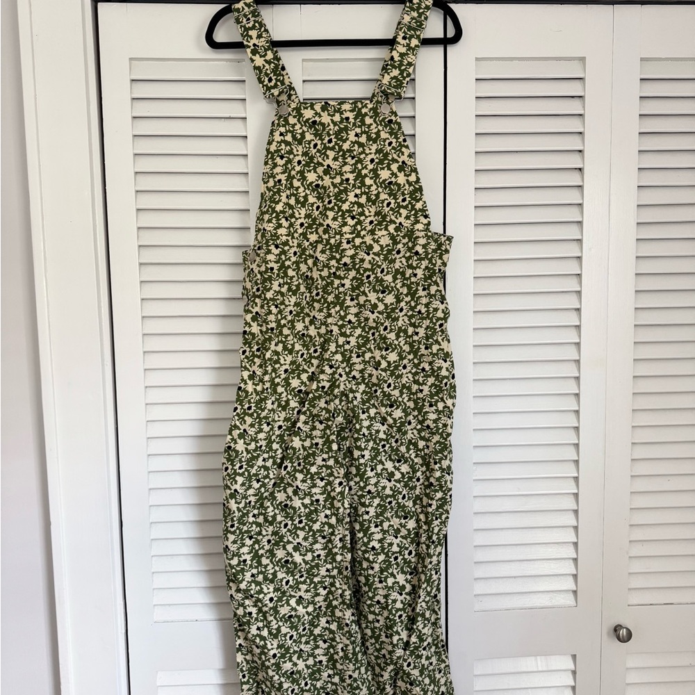 Zara Green Floral Jumpsuit